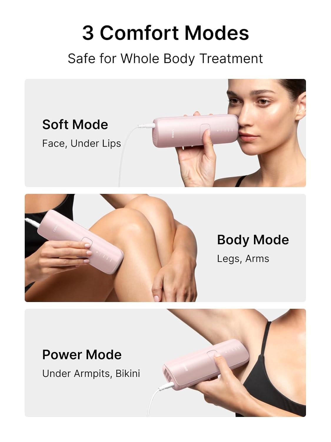 image:imageUlike Laser Hair Removal for Women and Men Air 3 IceCooling IPL Device Hair Removal for Nearly Painless amp LongLasting Results 3 Modes amp Auto Flashing for Fast Full Body Hair Removal from HomePink