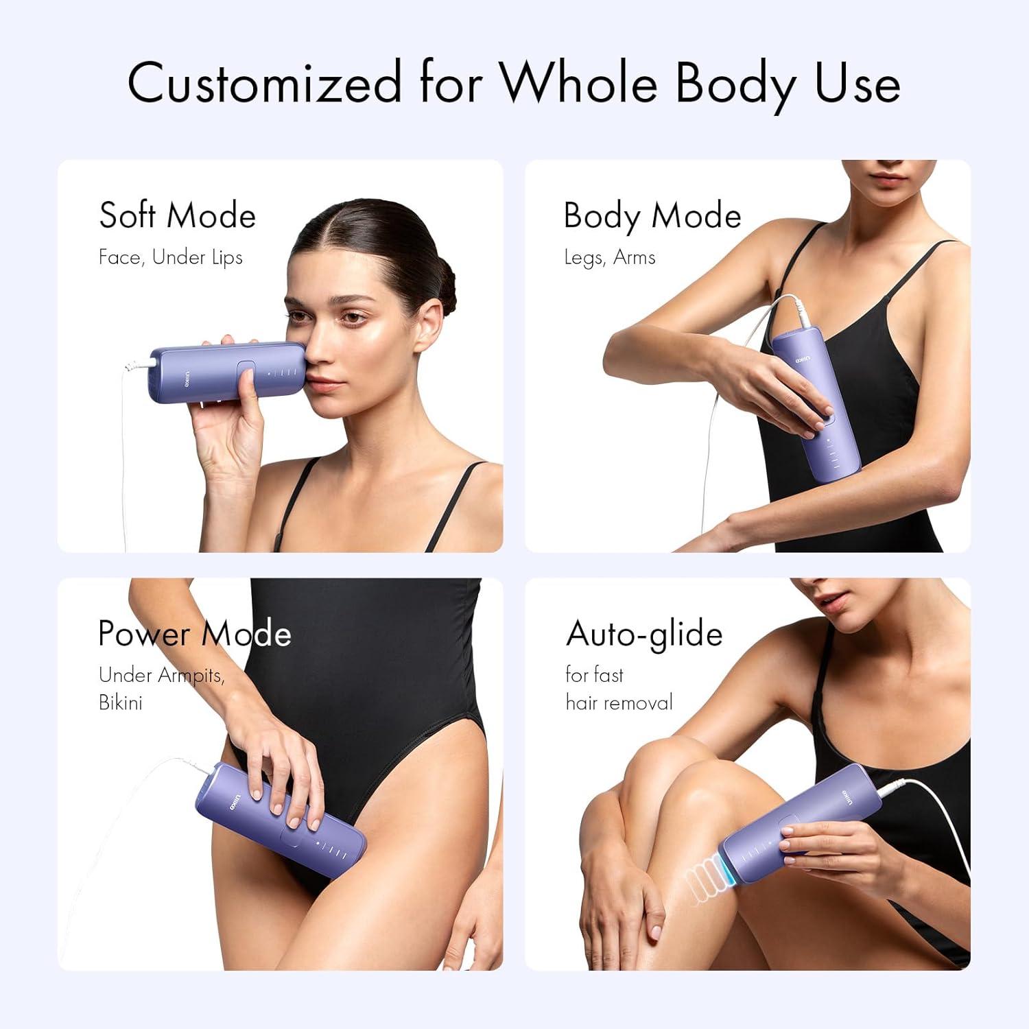 image:imageUlike Laser Hair Removal for Women and Men Air 3 IceCooling IPL Device Hair Removal for Nearly Painless amp LongLasting Results 3 Modes amp Auto Flashing for Fast Full Body Hair Removal from HomePurple
