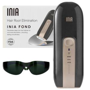 Laser Hair Removal Device for Women and Men, INIA Fond Hair Remover with Long-Lasting in Hair Reduction for Body&Face, Safe at-home Results for Armpits, Bikini and Legs(Black)