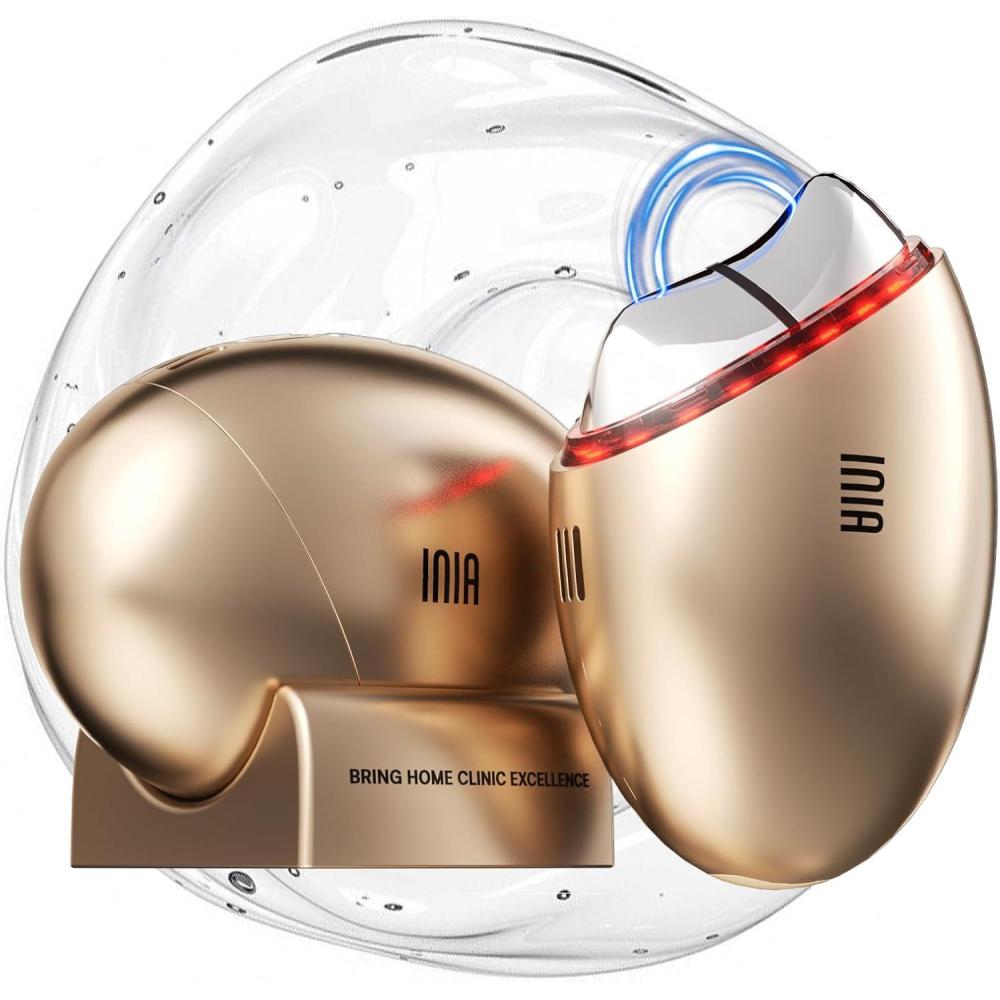 image:imageINIA 7in1 Red Light Therapy for Face and Neck Gua Sha Facial Massager Tool Device with Thermal and Cryo Mode for Puffiness amp Firming Skincare Tool